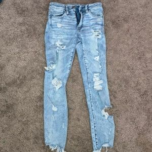 american eagle size 2 skinny crop